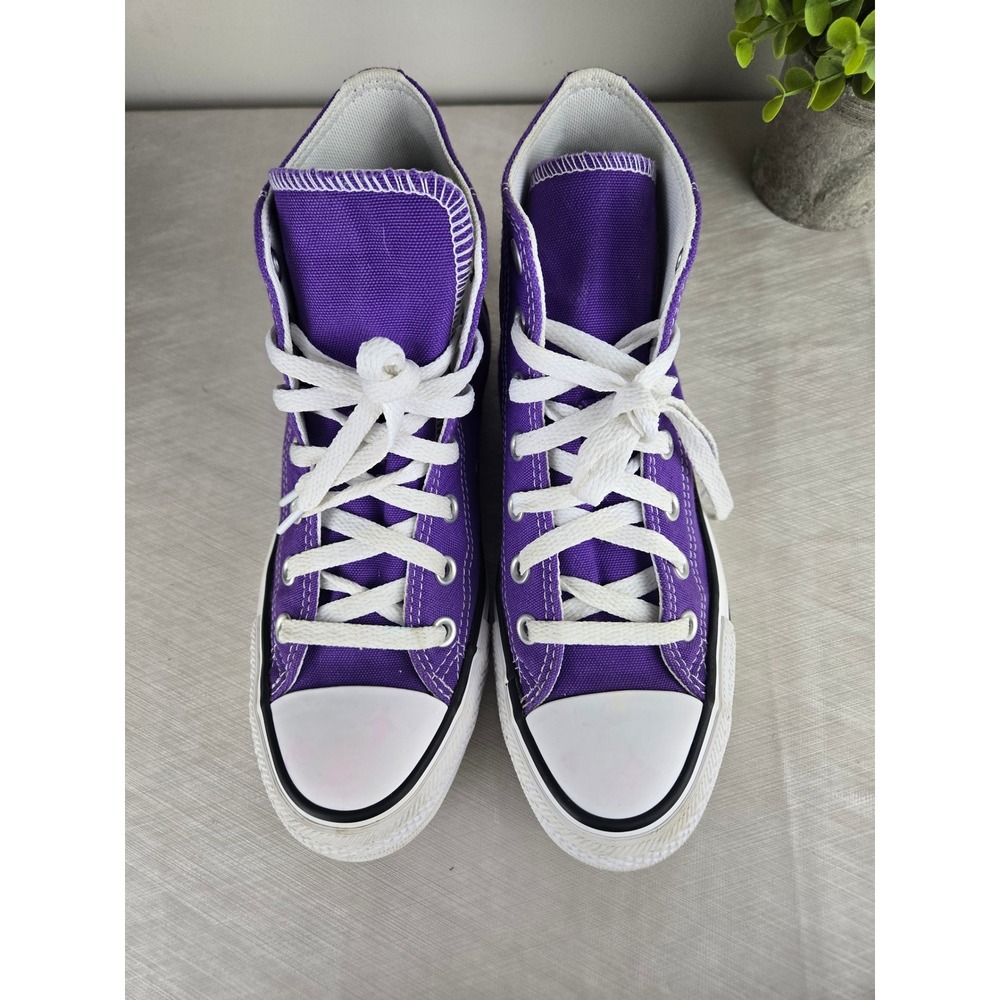 Converse Chuck Taylor All Star Purple High Top Sneakers Womens 7 Mens 5 - Picture 2 of 12